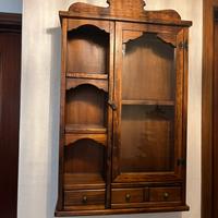 Vetrinetta Pensile Rustica in Legno Massello