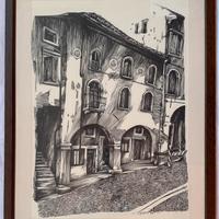 Scorcio vittoriese, disegno a china