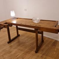 Banco da falegname restaurato (Scrivania o tavolo)