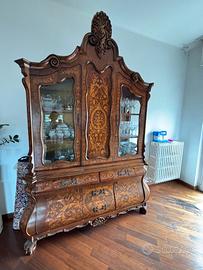 Vetrina credenza in stile barocco veneziano