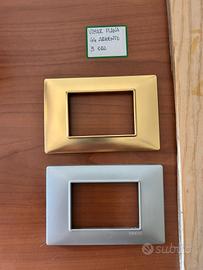 Placca Vimar argento e oro