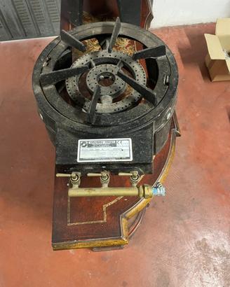 Fornello professionale a gas in ghisa