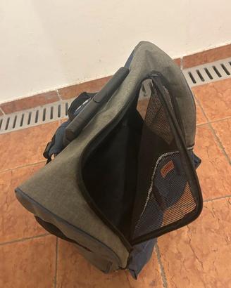 Trasportino Camon Borsa Trolley blu/grigia