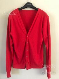 Cardigan american apparel made in usa red rosso