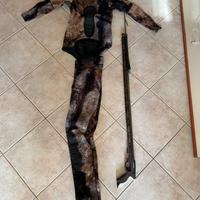 Muta omer taglia m +fucile da pesca cressi 85 +acc