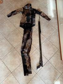 Muta omer taglia m +fucile da pesca cressi 85 +acc