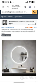 Specchio tondo retroilluminato led
