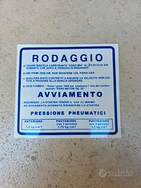 Adesivo Norme Rod aggio per Ve spa 180 200 Rally