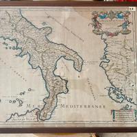 Antica stampa ‘800  regno di Napoli