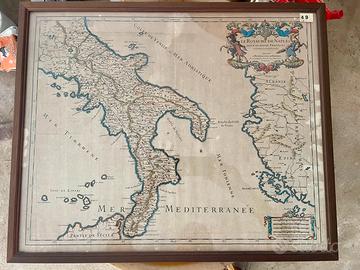 Antica stampa ‘800  regno di Napoli