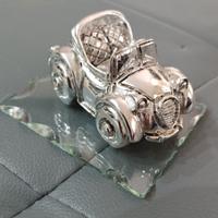 Soprammobile Auto d'epoca bagnata in Argento 