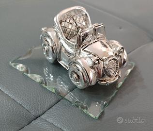 Soprammobile Auto d'epoca bagnata in Argento 