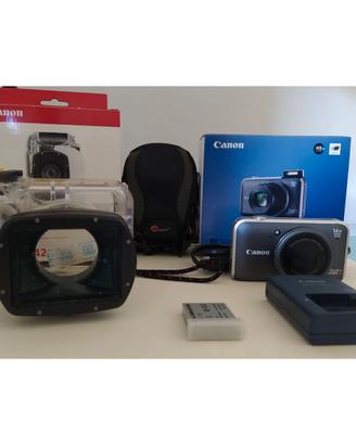 Fotocamera subacquea Canon con custodia originale