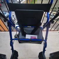 deambulatore 2 in 1 trasformabile in carrozzina 