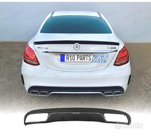 DIFFUSORE MERCEDES CLASSE C W205 15-21 LOOK C63 FI