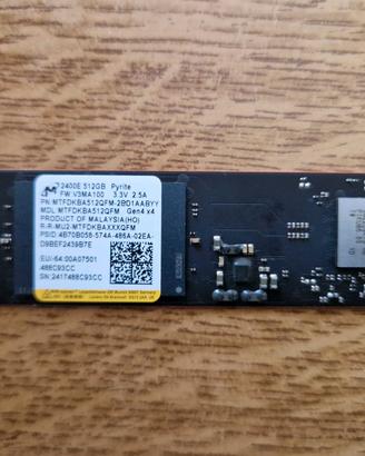 SSD NvME Micron 2400E 512GB