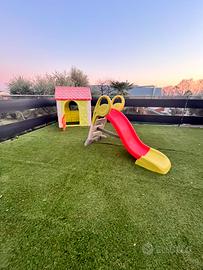Scivolo + casetta per bambini