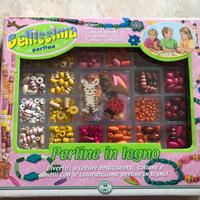 scatola perline in legno per braccialetti-collane