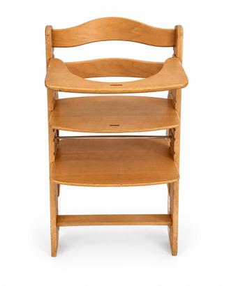 Seggiolone pappa in legno evolutivo Hauck