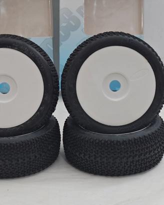 4x GOMME SET CERCHI BUGGY 1:8  RC "SGRIGUA"