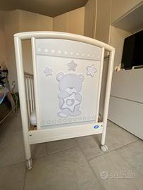 Lettino Pali Birba bianco+ 5 Set lenzuola complete