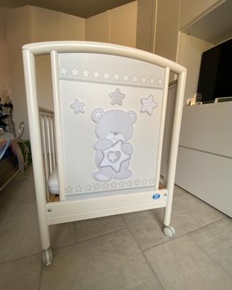 Lettino Pali Birba bianco neonato bambino bambina