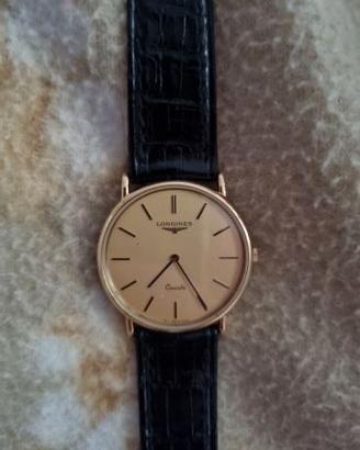 Orologio Longines al quarzo placcato oro