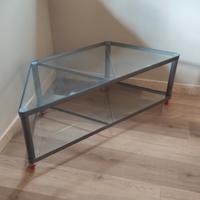 Carrello TV in ferro e vetro