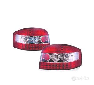 FANALI A LED AUDI A3 8P 03-08 ROSSO CROMATO