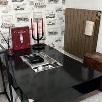 Tavolo Alveo di Willy Rizzo e Mario Sabot nero