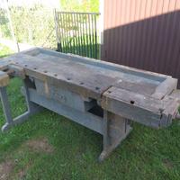 Banco da falegname antico in rovere