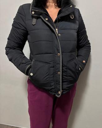 Giubbotto Donna Nero - Piumino Avvitato Taglia L