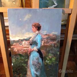 dipinto dama francese 