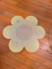 Tavolino soggiorno fiore Glass Italia