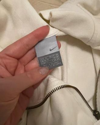 👕 Felpa Nike uomo panna/bianco – mezza zip –