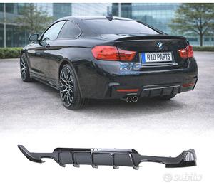 DIFFUSORE BMW F32 F33 F36 LOOK M PERFORMANCE NERO 