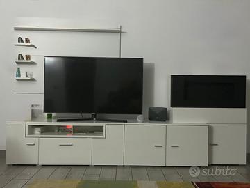 Parete soggiorno com biocamino