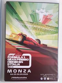 Locandina Originale F1 Gp Italia Monza 2020