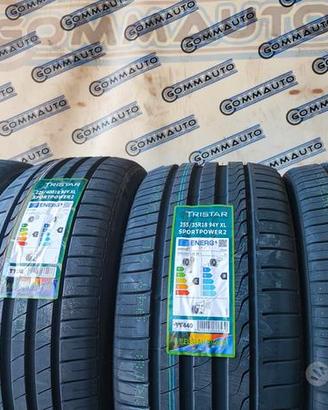 4 Pneumatici NUOVI tristar 225 40 18 / 255 35 18