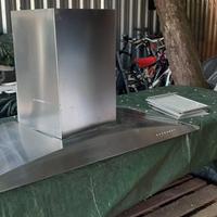 Cappa da cucina in  acciaio inox