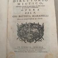 Libro antico Il Direttorio Mistico di Scaramelli