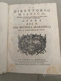 Libro antico Il Direttorio Mistico di Scaramelli