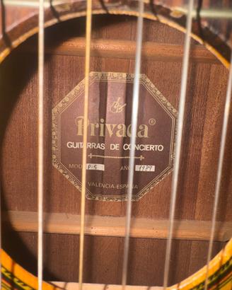 Chitarra PRIVADA classica 1989