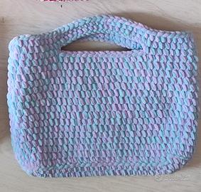 borsa fashion uncinetto fatta a mano 