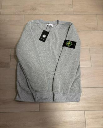 felpa stone island grigia