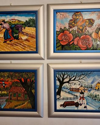 Quadri pittura su pelle