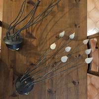 Lampadario ferro battuto moderno