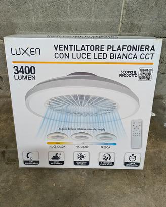 lampadario con ventole incorporate