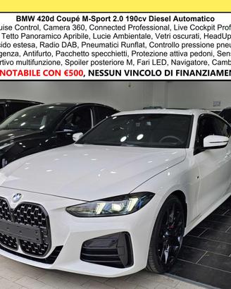 BMW Serie 4 Mhev 48v C.19" M-Sport PRO Tetto Navi
