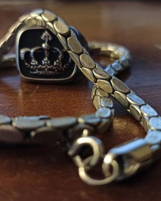 Anello e collana steel prezzo in descrizione